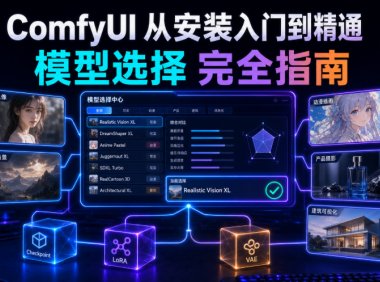 ComfyUI 从安装入门到精通,模型选择完全指南