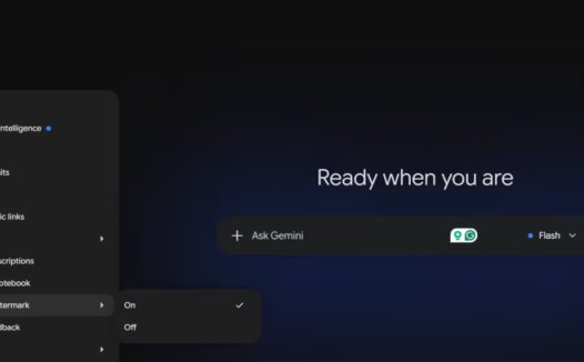 谷歌 Gemini 将推新选项:关闭 AI 生成图片 / 视频 / 音乐的可见水印