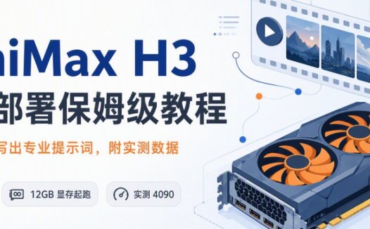 本地部署最强开源视频模型MiniMax H3,从零装机到写出专业提示词
