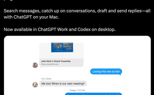 ChatGPT 推出 Apple Messages 插件,可在 Mac 上搜索并回复消息