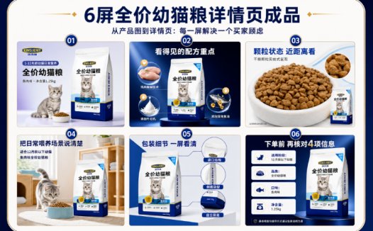 AI电商图片设计案例,用Codex做完主图、详情页和卖点文案