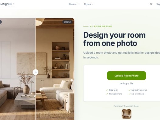 RoomDesignGPT：AI室内设计工具，60秒内生成两张逼真的室内设计效果图