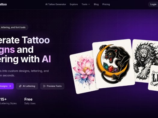 AIMakeTattoo:AI纹身生成器,一款集AI纹身图案生成、文字排版与字体预览于一体的在线工具