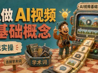 AI生成视频入门:普通人第一次做AI视频,应该先搞懂这些基础概念