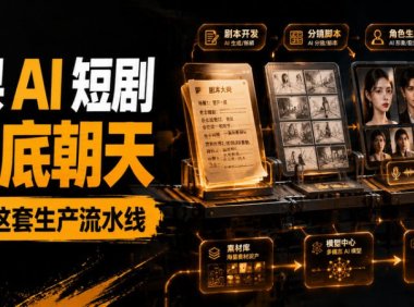AI批量生成短剧,拆解黄果短剧制作全套教程