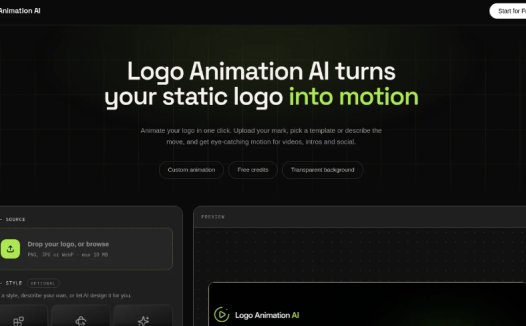 Logo Animation AI:自动生成动态Logo工具,将静态Logo转换为动态视频