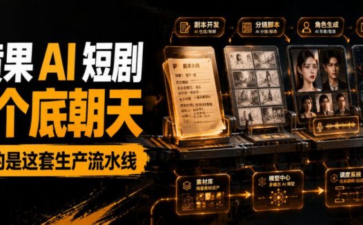 AI批量生成短剧,拆解黄果短剧制作全套教程