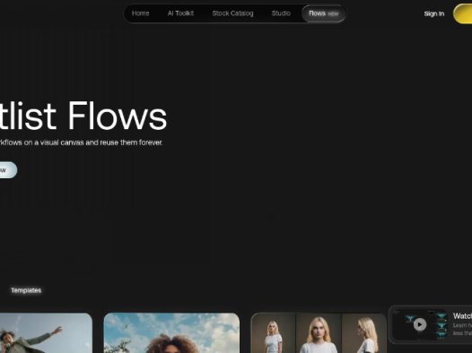 Artlist Flows:可视化AI工作流创作工具,提供可视化画布
