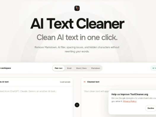 TextCleaner：AI文本清理工具：一键去除AI生成内容的格式杂质