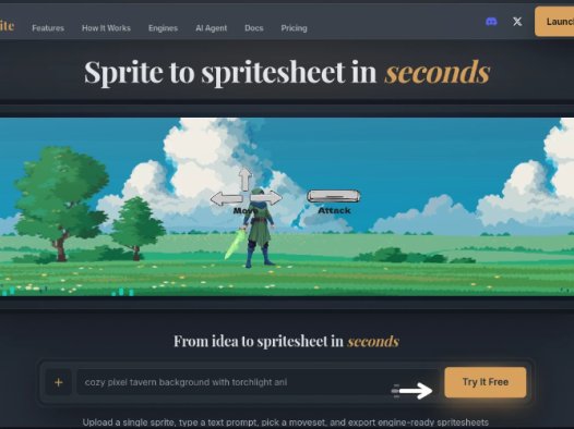 AutoSprite:AI 游戏精灵图生成工具,将图像或文本快速转换为生产就绪的精灵图