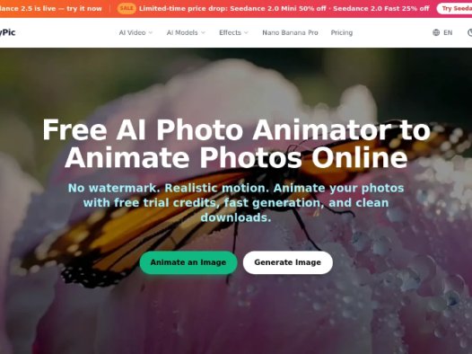 AnimateMyPic:AI照片动画工具,将静态图片转为动态视频