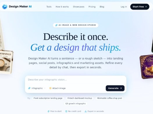Design Maker AI:AI设计生成平台,快速创建网页设计、图形设计及营销素材