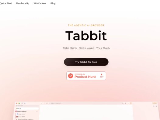 Tabbit:AI 驱动的智能浏览器,支持多智能体协作、2000 多种自动化技能